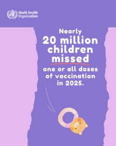 WHO und Unicef: Viele Kinder ohne Impfschutz